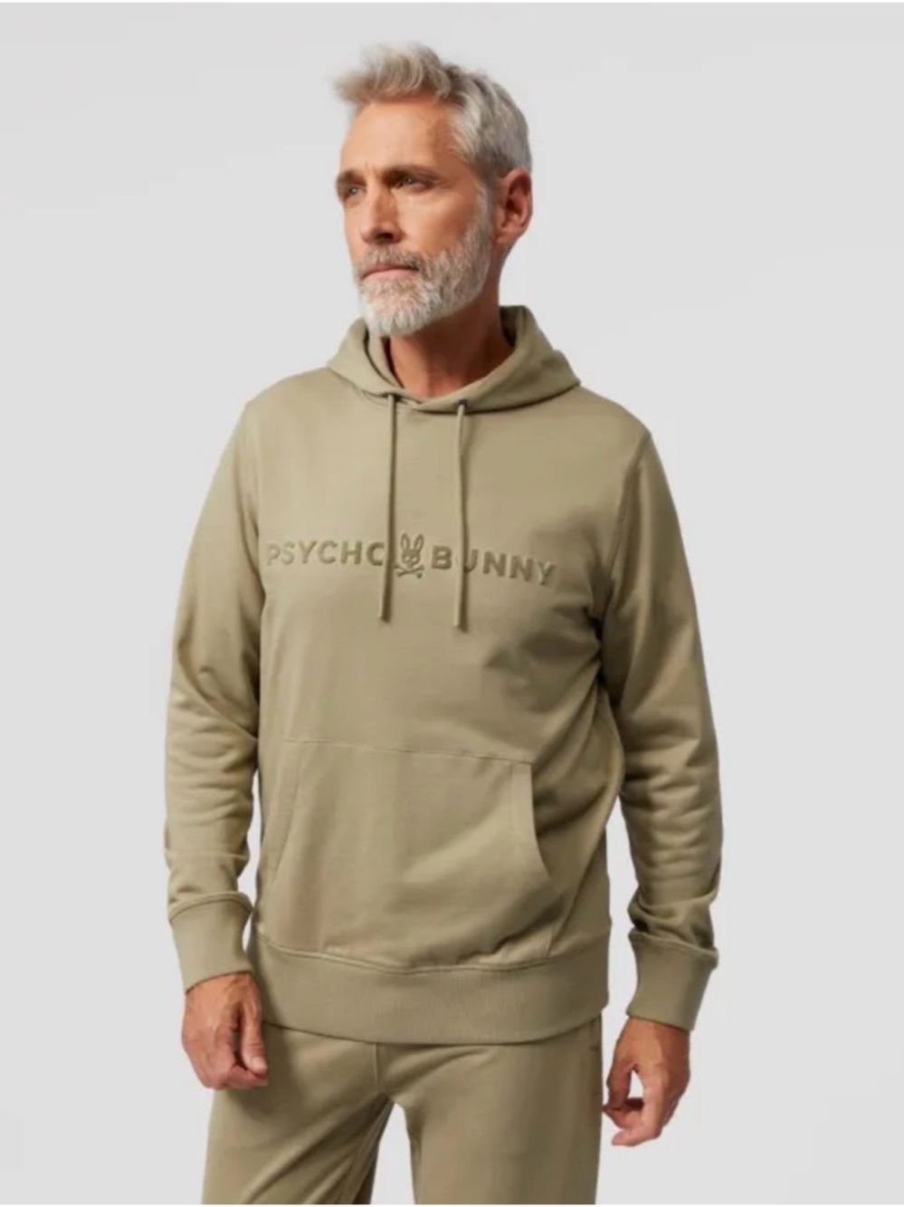 Psycho Bunny mens Royce flocking hoodie size medium
